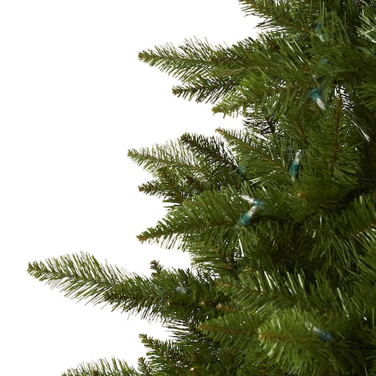 9ft. Pre-Lit Vermont Spruce Artificial Christmas Tree, Warm White LED Lights